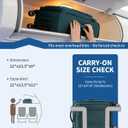 ECOHUB Carry On Luggage Airline Approved, 21 Inch Height Softside Carry On Suitcase with Spring Shock-Absorbing Spinner Wheels, Lightweight Travel Luggage with TSA Lock, Fits 22x14x9 Carry-On Bag