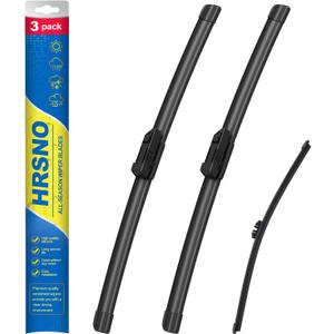 24"+20" Windshield Wipers With 15" Rear Wiper Blade Sets Automotive Replacement for BMW X5 2007-2013,Easy For Installation (Pack of 3)