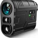 1200Yards Range Finder Golf with Slope, 7X Magnification Range Finder, Lightweight Portable Rechargeable Rangefinder, Flag Lock Vibration, Switch for Legal, Range Finders for Hunt/Golf Accessory (Black)