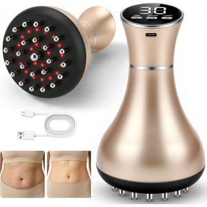 Lymphatic Drainage Massager,Anti-Cellulite Massager for Body,Reduce Stretch Marks & Cellulite,Handheld Massage Tools,for Legs,Arms & Belly, Body Sculpting Machine with Heat & Vibration