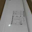 White Floating Shelves for Wall Set of 2, 28" White Floating Shelves for Home Decor, Rustic Wood Wall Mounted Shelf, Hanging Deep Shelf for Living Room, Bedroom, Bathroom, Kitchen, 27.5"L x 8"D