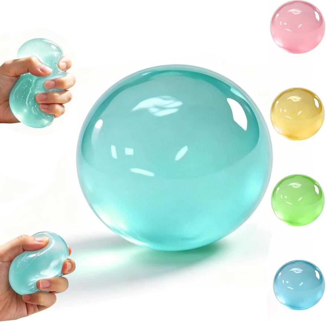 2026 New Coconut Oil Stress Ball - Slow Rising Squishy Toy, Odorless & Non-Sticky, Easy to Clean, for Stress Relief & Focus Improvement (Blue)