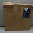 HOMLAND Toilet Seat Risers for Seniors,Raised Toilet Seat with Handles & Padded Seat, Adjustable Height & Width, 400lb Elevated Toilet Seat for Elderly, Handicap, Fit Any Toilet (Blue)