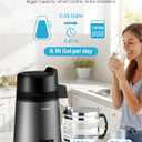 VEVOR Water Distiller, 6L/1.6 Gallon Larger Pure Water Purifier Filter for Home Table Countertop, 900W Glass Pot Distilled Maker, Stainless Steel Interior Drinking Machine to Make Clean Water