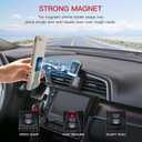1797 Car Phone Holder Mount Compatible with Honda Civic Accessories Hatchback Type R Coupe 2021 2020 2019 2018 2017 2016 Magnetic Car Cradle Dashboard Navigation Black