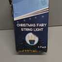 3 Sets Christmas Lights, 150 Count 33 FT Each Mini String Lights, Clear Green Wire Fairy Light, 120V UL Certified Connectable Xmas Tree Light for Holiday Patio Party Outdoor Decoration, Warm White