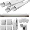 PIONEER Decorative PVC Slim Line Cover Kit for Mini Split Air Conditioners and Heat Pumps (9000 - 18000 BTU (3"x2.5"))