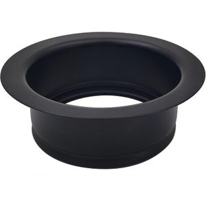 GZILA Garbage Disposal Flange Black, Universal Garbage Disposal Flange Replacement for 3-1/2 Inch Standard Sink Drain Opening SUS304 Stainless Steel