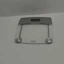 Taylor Digital Scales for Body Weight, Extra Highly Accurate 440 LB Capacity, Unique Blue LCD, Stainless Steel Accents GlassPlatform, 12.4 x 12.4 Inches, Clear