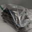 UBBCARE 4 Pack Wicker Basket, 10.5×10.5 Storage Cubes with Label, Foldable Cube Storage Bin with Handle, Square Storage Basket for Shelves, Woven Paper Rope Basket for Organizing, Brown