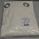 NICETOWN Natural Linen Curtains 84 inch Long 2 Panels Set, Grommet Top Thick Linen Burlap Semi Sheer Vertical Drapes Privacy Assured with Light Filtering for Bedroom/Living Room, W55 x L84