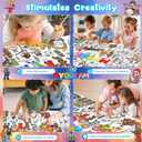 2 x DDMY Giant Coloring Poster, 72 x 35.5 Inch Career Dream Theme Versatile Coloring Table Cloth for Kids, Large Coloring Tablecloth Drawing Paper for School Party/Kids Party/Special Events Decoration