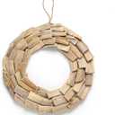 COMFEELING Wooden Sun Wall Decor Rustic Hanging Wall Mounted Natural Wood Circle Ornaments for Home Office Gallery Door Porch Indoor Outdoor