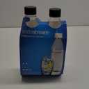 SodaStream Black 1L Slim Carbonating Bottles Twin Pack, Pack of 2