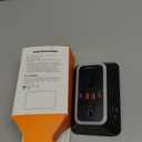 Wall Outlet Extender with Night Light, Power Plug Adapter 6 Outlet Extender with 4 USB Charging Ports2 USB C,1050J Power Strip Multi Plug Adapter Spaced for Home Office Travel-Black