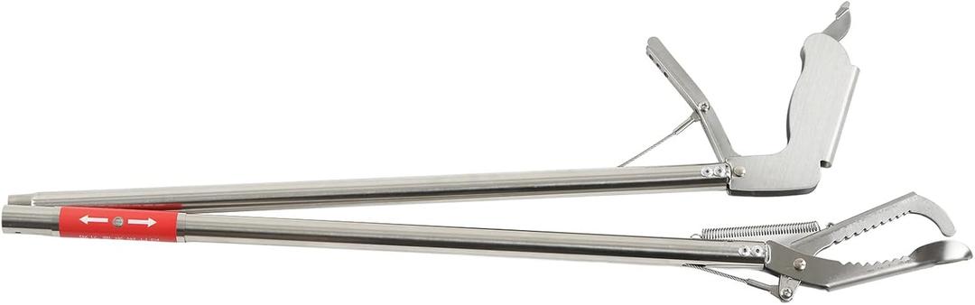 Crab Tongs, Stainless Steel Slotted Tip Design Multifunction Fishing Scissor Tongs for Fishing