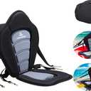 JAYEGT Kayak Seat Deluxe Padded Back Canoe Seat with Back Support SUP Paddle Board Seats Fishing Seat for Universal Sit with Detachable Storage Bag and 4 Adjustable Straps.
