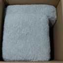 Kids Snuggly-Soft Sherpa Chair, Cuddly Toddler Foam Chair for Boys and Girls, Light Grey