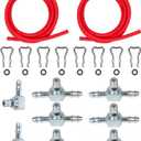 Fuel Injector Return Line Kit with Metal Fittings, Direct Fit for 2004-2010 Chevy Silverado/GMC Sierra 2500HD/3500HD Duramax (LLY/LBZ/LMM) OEM Replacement 97328733 98062291 97328732