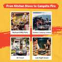 Korean Grill Pan Nonstick Round Griddle Pan Double Handle Korean BBQ Grill Plate for Gas Stove Top Outdoor Barbecue (36cm)