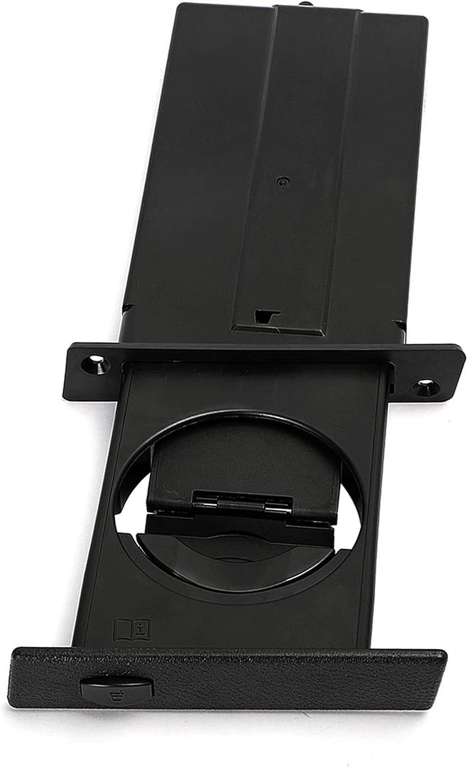 Dashboard Cup Holder Replacement for 2003-2009 BMW E60 E61 525i 525xi 528i 528xi 530i 530xi 535i 535xi 545i 550i M5, Fit Front Right and Black, Replaces 51459125626
