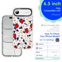 GuardCrew for iPhone Air Case, [Daisy Strawberry] Cool Aesthetic Pattern for Women, [11FT Military-Grade Drop Tested] Slim Crystal Clear Shockproof TPU Bumper Phone Cover, 6.5"