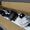 66 Inch Black Farmhouse Ceiling Fan with Light,6 Walnut Blades