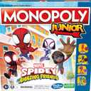 Monopoly Junior: Marvel Spidey and His Amazing Friends Edition Board Game for Kids Ages 5+, with Artwork from The Animated Series, Kids Board Games 