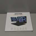 Transparent Case with Keyboard for iPad Air 13 Inch (M3/M2, 2025/2024), iPad Pro 12.9 Inch (6/5/4/3 Gen),7-Color Backlit,Magic wireless Keyboard, 360Rotating,with trackpad,Pencil Holder,Purple