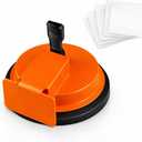 Floor Gap Fixer Tool with Enhanced Suction Cup & Sticky Pads  Easy Laminate, Vinyl & Wood Flooring Gap Repair Tool for Smooth and Textured Floors (Orange)
