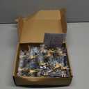 25 Pack 3 inch Black & Gold Cabinet Handles Square Zinc-Alloy Pulls for Kitchen Dresser Closet and Bathroom Cabinets Hardware