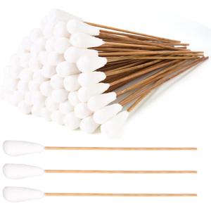 Long q Tips for Cleaning 10 Inch, 100pcs Cotton Swabs, Long 10" Cotton Tipped Applicators with Large 1/2" Diameter Swab - Non-sterile