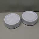 bUCLA 100Pieces Silver Plastic Plates - 6.25inch White with Silver Rim Disposable Salad/Dessert/Appetizer/Small Cake Plates for Weddings, Parties&Gathering