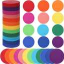 Epakh 180 Pcs Carpet Dots Markers for Classroom 5 Inch Multicolor Circle Floor Spot 6 Color Removable Sit Dots for Classroom Elementary School Preschool Kindergarten Teacher Supplies(Vibrant‌)