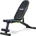 Teclor Adjustable Weight Bench, Foldable Workout Benches for Home Gym, 10 Backrest Position Exercise Bench for Strength Training, Upgraded Thickened Steel Support Max Capacity 700LBs