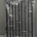 Metal Freestanding Dog Gates with Door for Outdoor Indoor,40'' Extra Wide 36'' Tall Free Standing Dog Gate for Doorways,Large Openings,Deck,Yard,Porch,Foldable Safety Pet Fence(Black,2 Panels)