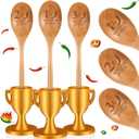 Cinnvoice 3 Pcs Chili Cook Off Trophies Wood Spoon Award Decorations Cooking Trophy for Chili Cook Off Gift 1st, 2nd, 3rd for Cooking Gift Baking