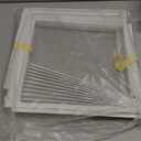 Forestchill Window Air Conditioner Side Panel with Frame, Room AC Accordion Filler Curtain Kit Replacement, Include Window AC Side Panels & Frames, Fit Most 5,000 BTU Units