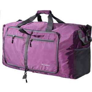 Woogwin Travel Duffel Bag Large Foldable Waterproof Overnight Bag for Beach Swim Bags Pool Sports Gym