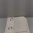 Easy-Going Linen Look Blackout Curtain Grommet Window Curtain Drapes for Bedroom, Living Room Thermal Insulated Room Darkening (2 Panels, 52x84 inch, Ivory)