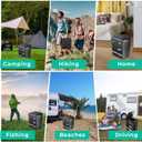 2026 Upgraded XL Portable Toilet for Adults,Tall Camping Toilet with Lid and Convenient Carry Bag, Portable Potty for Camping, Hiking, Car Travel,Truck, RV, Boating, Road Trips, Beach (Black, 16.5''H)