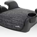 Evenflo GoTime No Back Booster Car Seat (Static Black) Manufactring Date: 07/07/2026