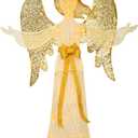 Taman Lighted Christmas Angel, 4 ft Warm Lights Glittered Angel for Outdoor Christmas Holiday Home Lawn Yard Garden Decoration
