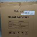 BZnota
Carron Board Game Set, 27.5 Inch Crokinole/Backgammon/Bowling Game, Tabletop Flicking Game with Discs, All in One Board Game Set for Adults, Family Game Night