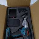 Cordless Metal Shear, Heavy Duty Electric Scissors for Cutting Metal, Iron, Stainless Steel, Carpet and Cardboard-Variable Speed with 2x 21V 1500mAh Batteries