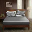 P Pothuiny 3-Piece Set Pintuck Satin Pillowcases & Queen Fitted Sheet, Grey Satin Sheet Silky Soft Luxury Romantic Pinch Pleated Bedding Bedroom Dorm Decor, 15 Inch Deep Pocket