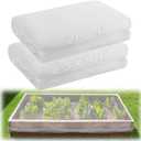 2 Pack 6.5x10ft Garden Netting - Ultra Fine Mesh Plant Covers to Keep Small Animals Pest Out, Bird Barrier Screen for Protecting Vegetables Fruits Flowers Raised Beds (Without Support Pole)