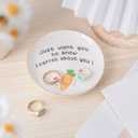 2 x Funny Birthday Gifts for Women, Personalized Ring Dish Valentines Day Gift for Mom, Wife and Girlfriend, Jewelry Tray for Best Friend Sister Daughter Mothers Day Christmas