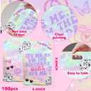 IIridescent ts Me Hi Im The Birthday Girl Its Me Goodies BAG, 100pcs In My Birthday Era Plastic Birthday Candy Bags Music Birthday Girl It' Me Happy Birthday Treat Bags for Girl Birthday Party