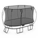 Springfree Trampoline Kids Outdoor Large Oval 8 x 13' Trampoline with Enclosure